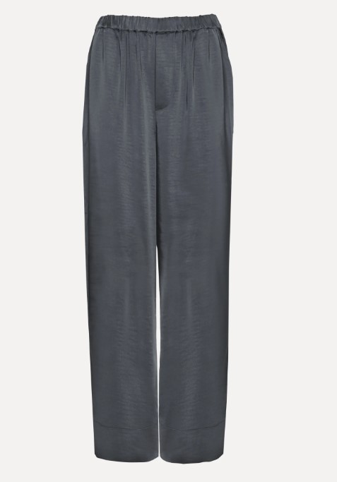 Ivy satin trousers grey